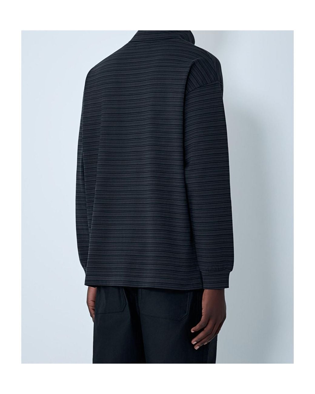Comme des Garçons Blue Comme Des Garçons Homme Turtleneck Striped Jumper for men