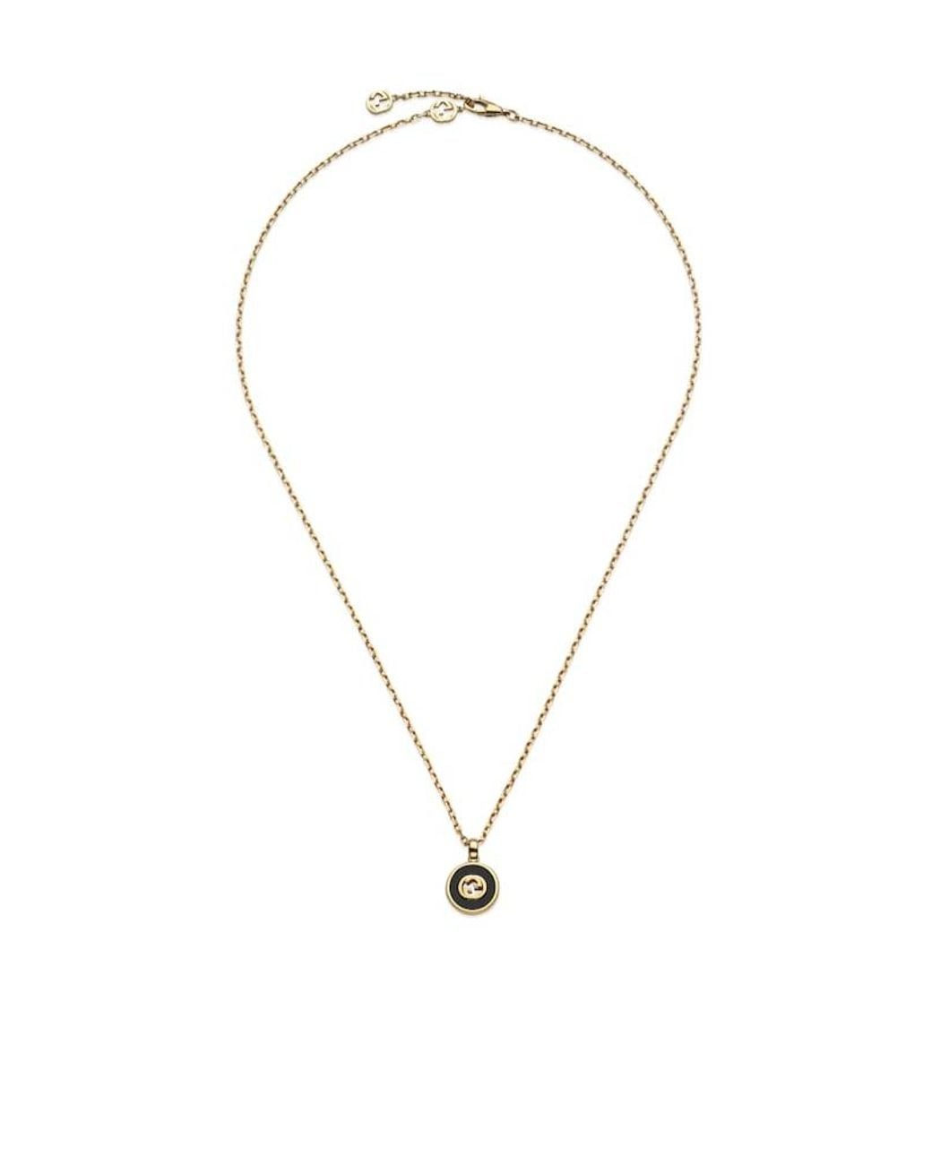 Gucci Multicolor Interlocking 18K Chain Necklace for men