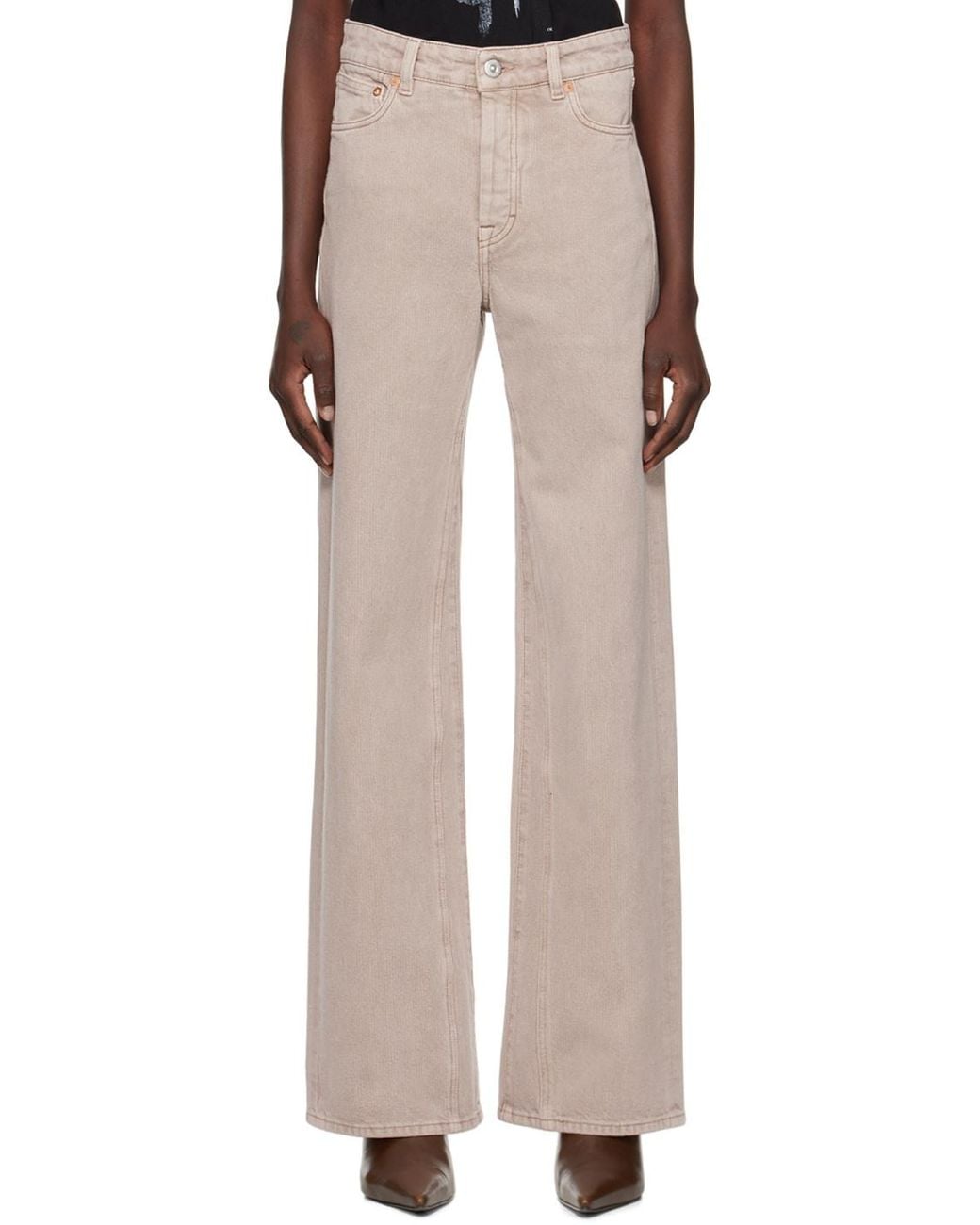 Our Legacy Gray Treble Cut Wide-Leg Jeans