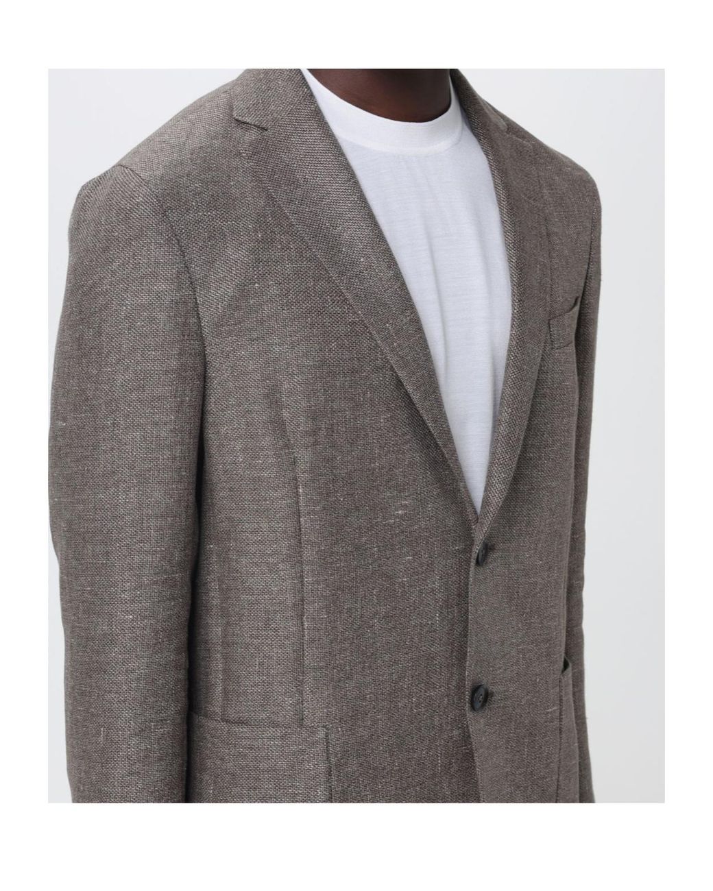 Zegna Gray Single-Breasted Blazer for men