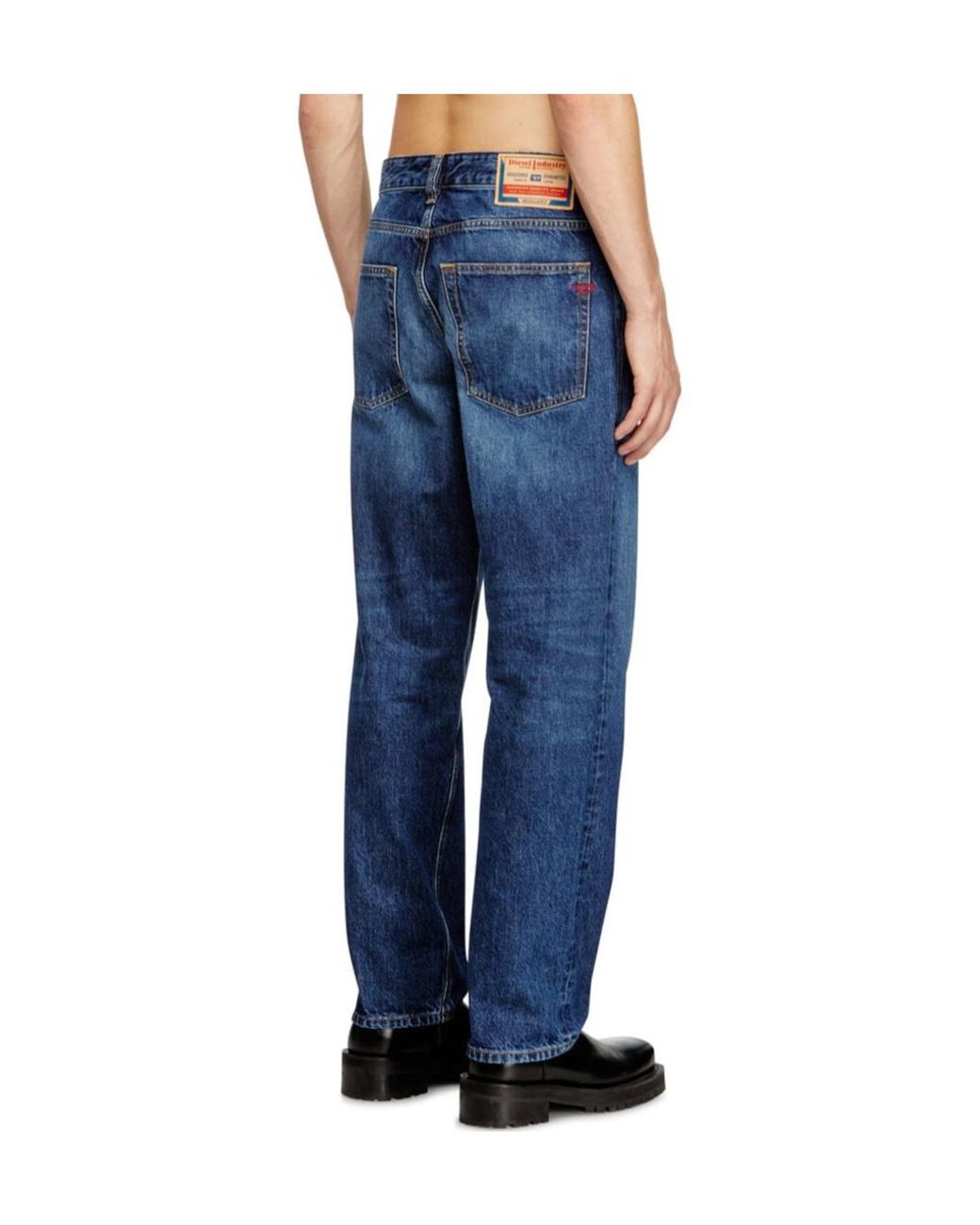 DIESEL Blue 2024 D-Macs Straight-Leg Jeans for men