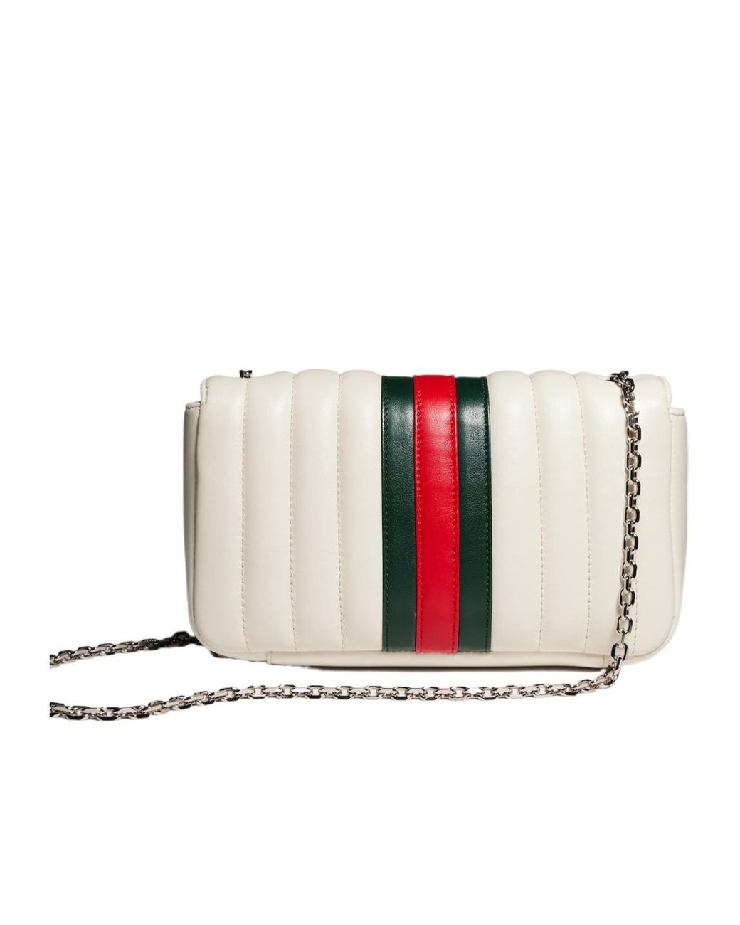 Gucci White Jetset Gg Marmont Small Shoulder Bag