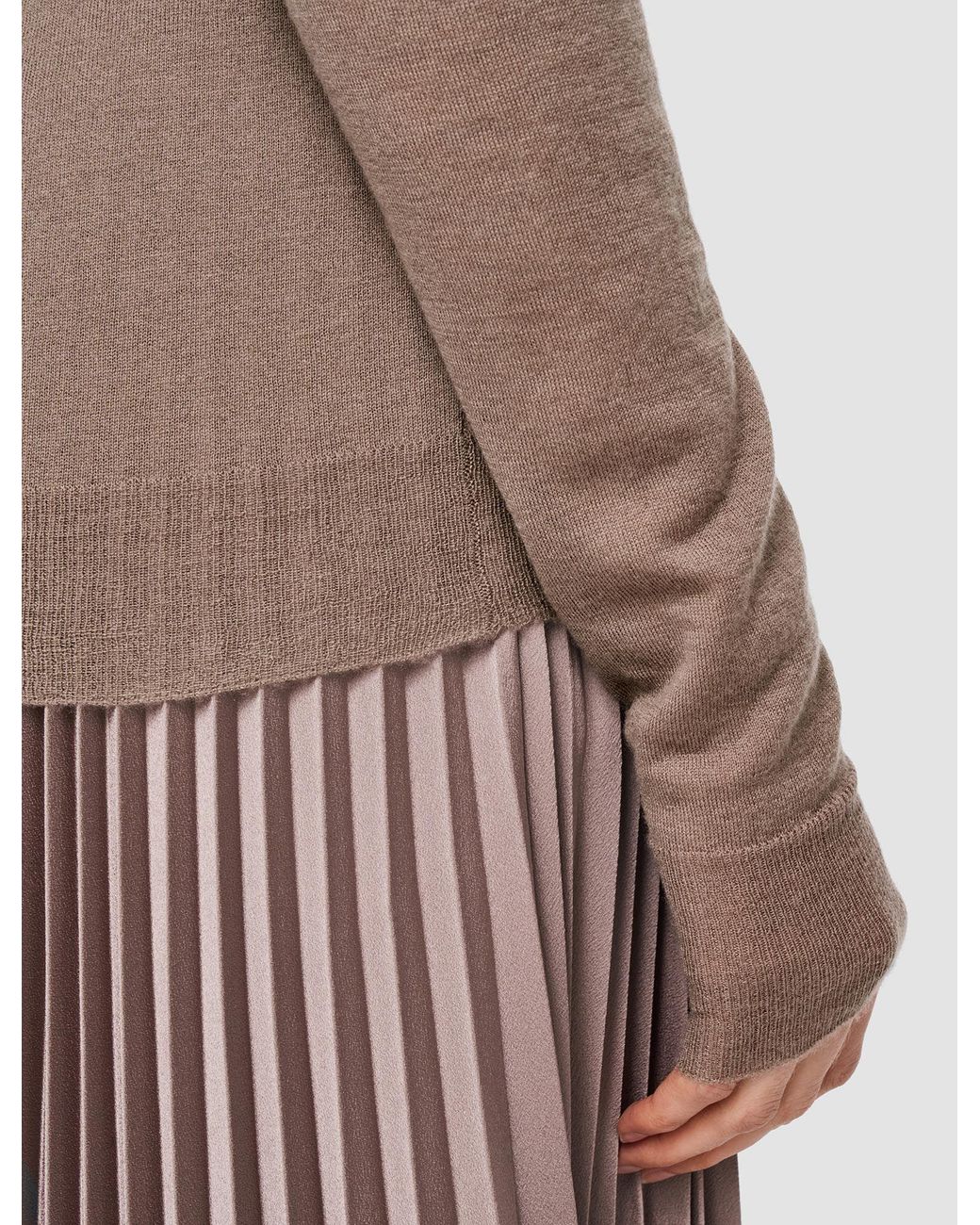 Joseph Brown Cashmere Crew-Neck Top