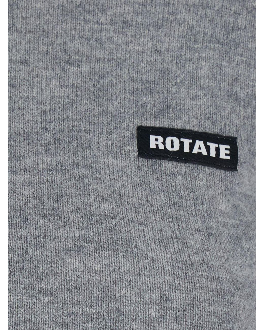 ROTATE BIRGER CHRISTENSEN Gray Long-Sleeved Sweater