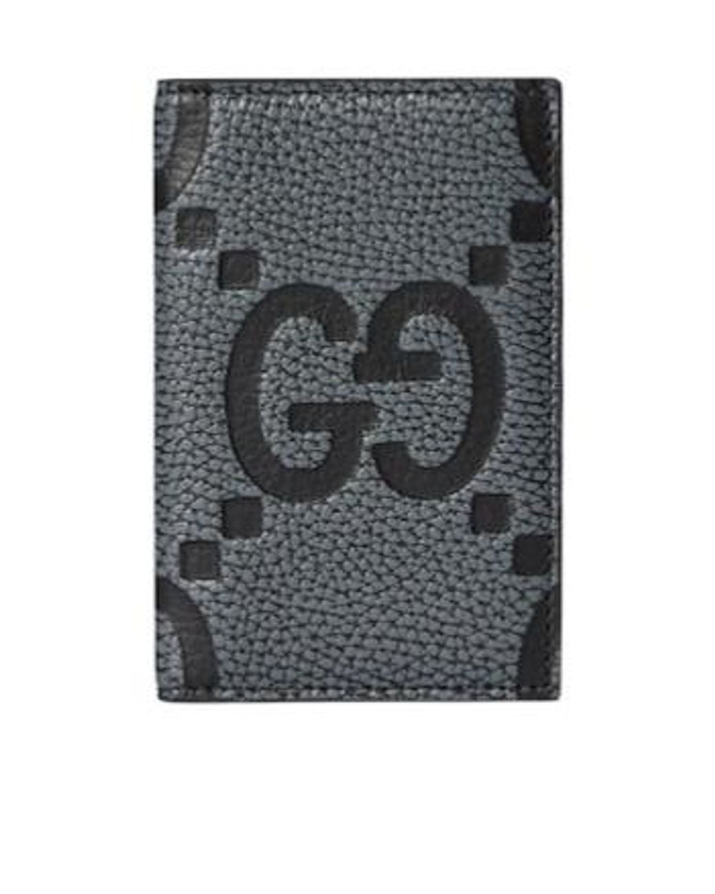 Gucci Gray Gg Card Holder for men