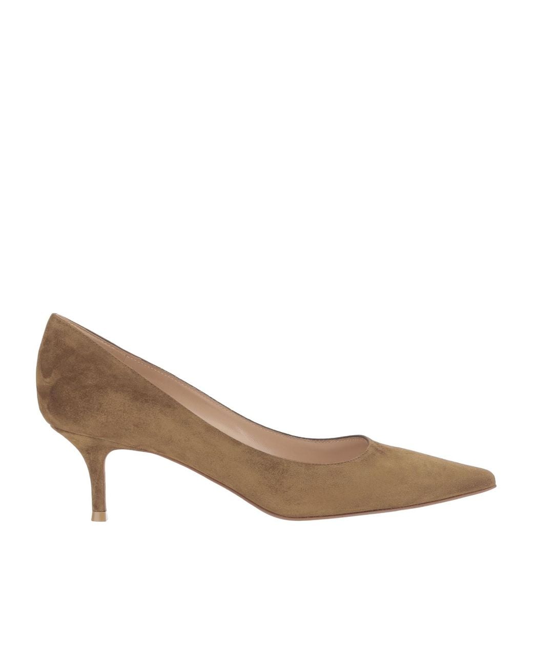 Gianvito Rossi Brown Slip-On Pumps