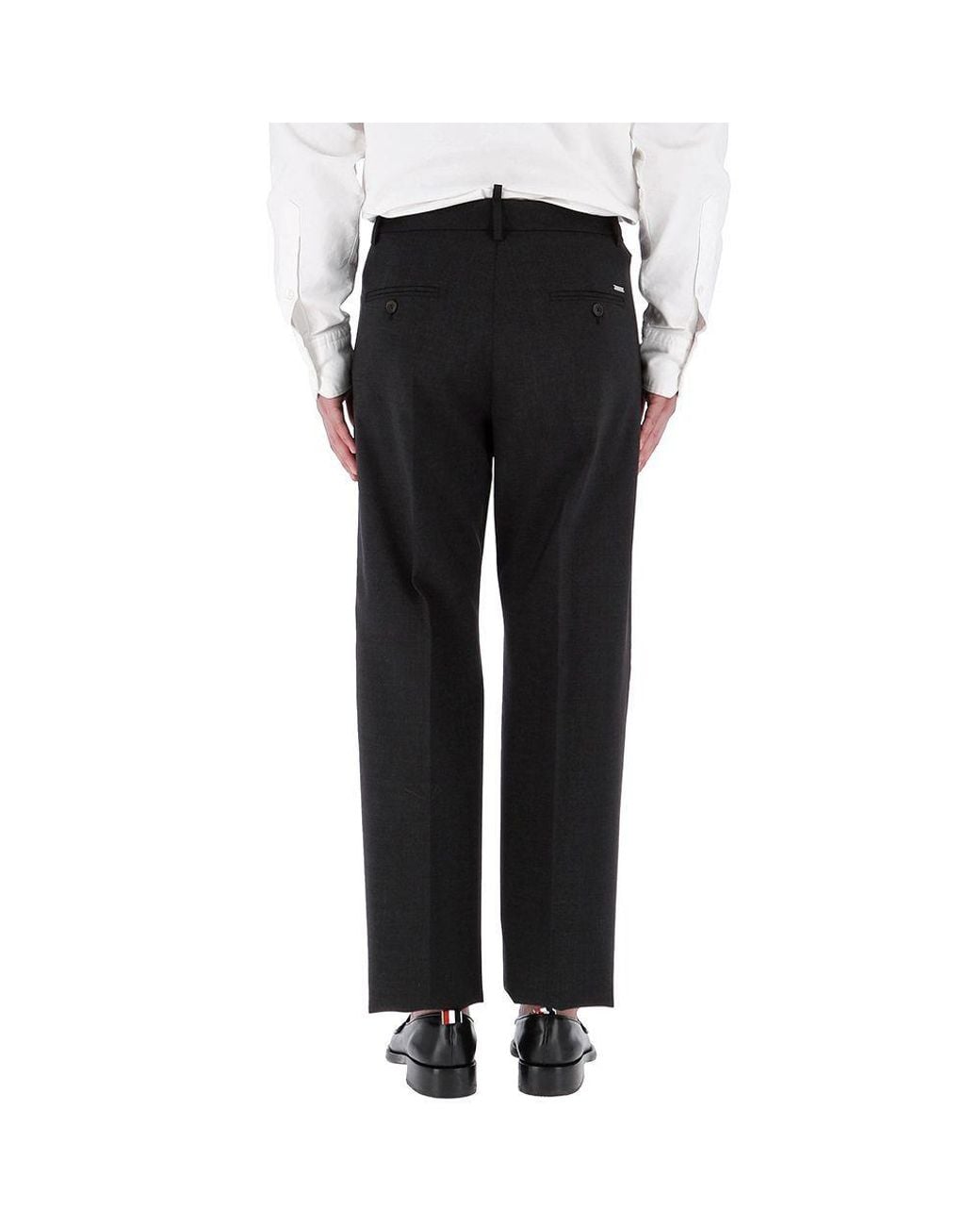 DSquared² Black Belt Loop Track Pants for men