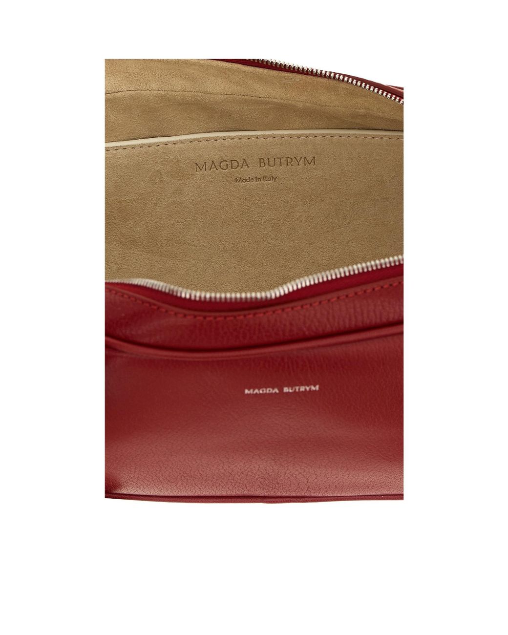 Magda Butrym Red Brigitte Trapeze Tote Bag