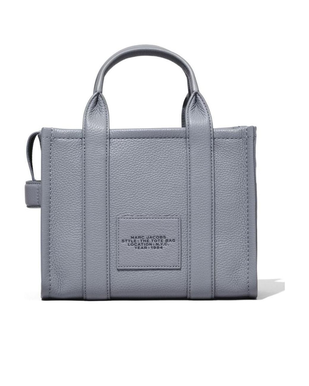 Marc Jacobs Gray Small The Leather Tote Bag