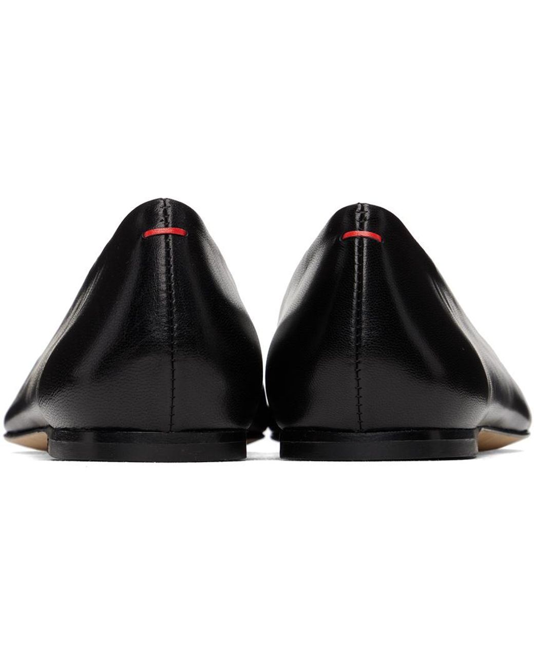 Aeyde Black Logo Ballet Shoes