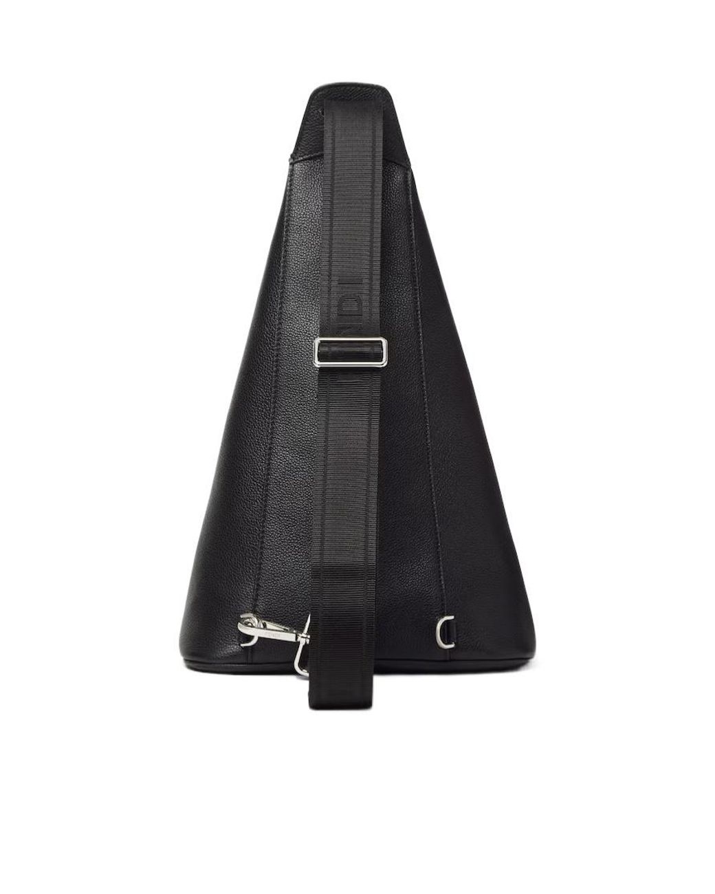 Fendi Black フェンディ ローマ フェンディ コノ ラージ ワンショルダー バックパック for men
