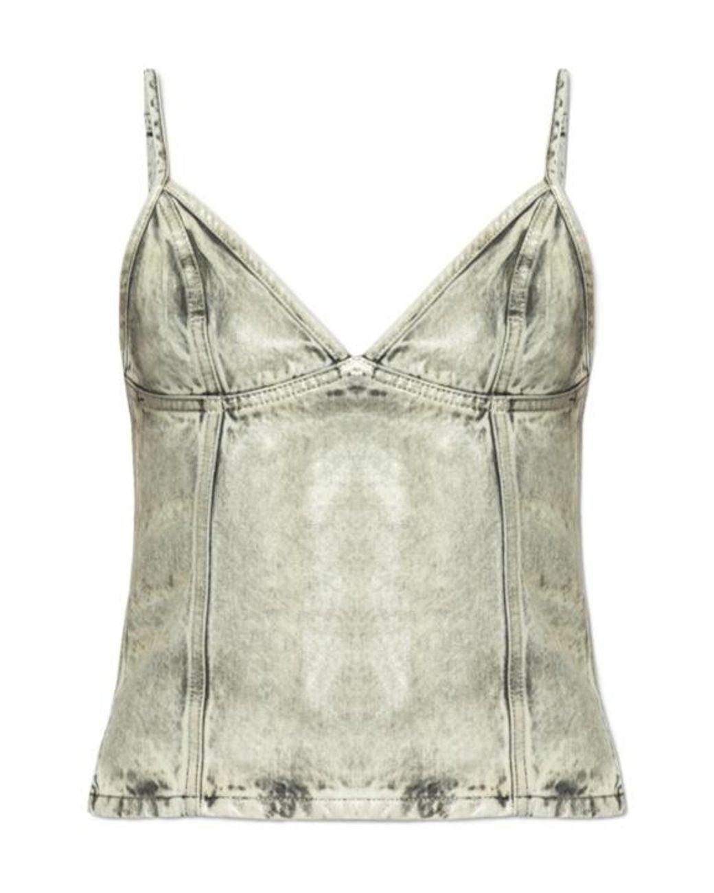DIESEL Gray De-Fulsy-S Denim Top