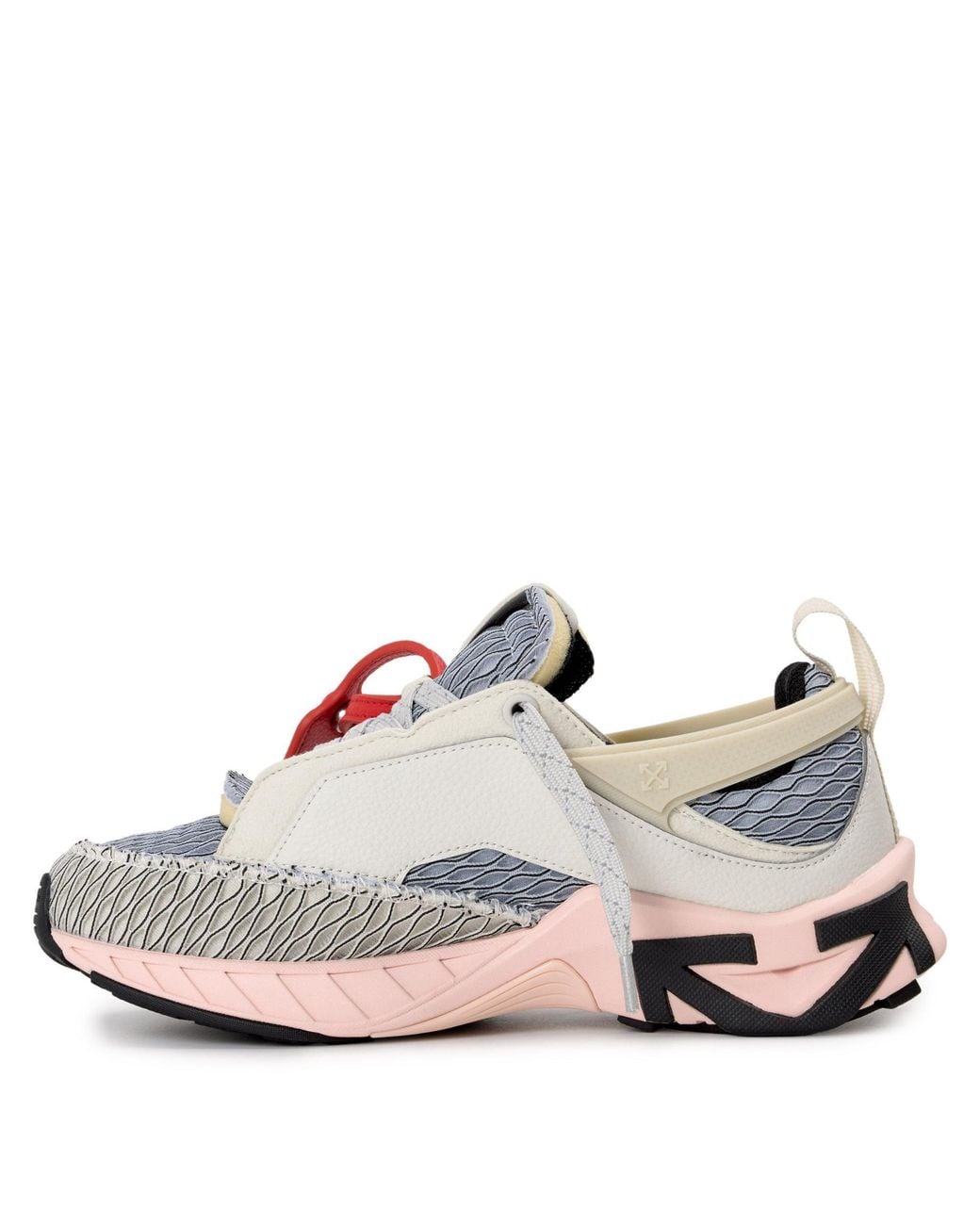 Off-White c/o Virgil Abloh Pink Mesh Panel Chunky Sneakers