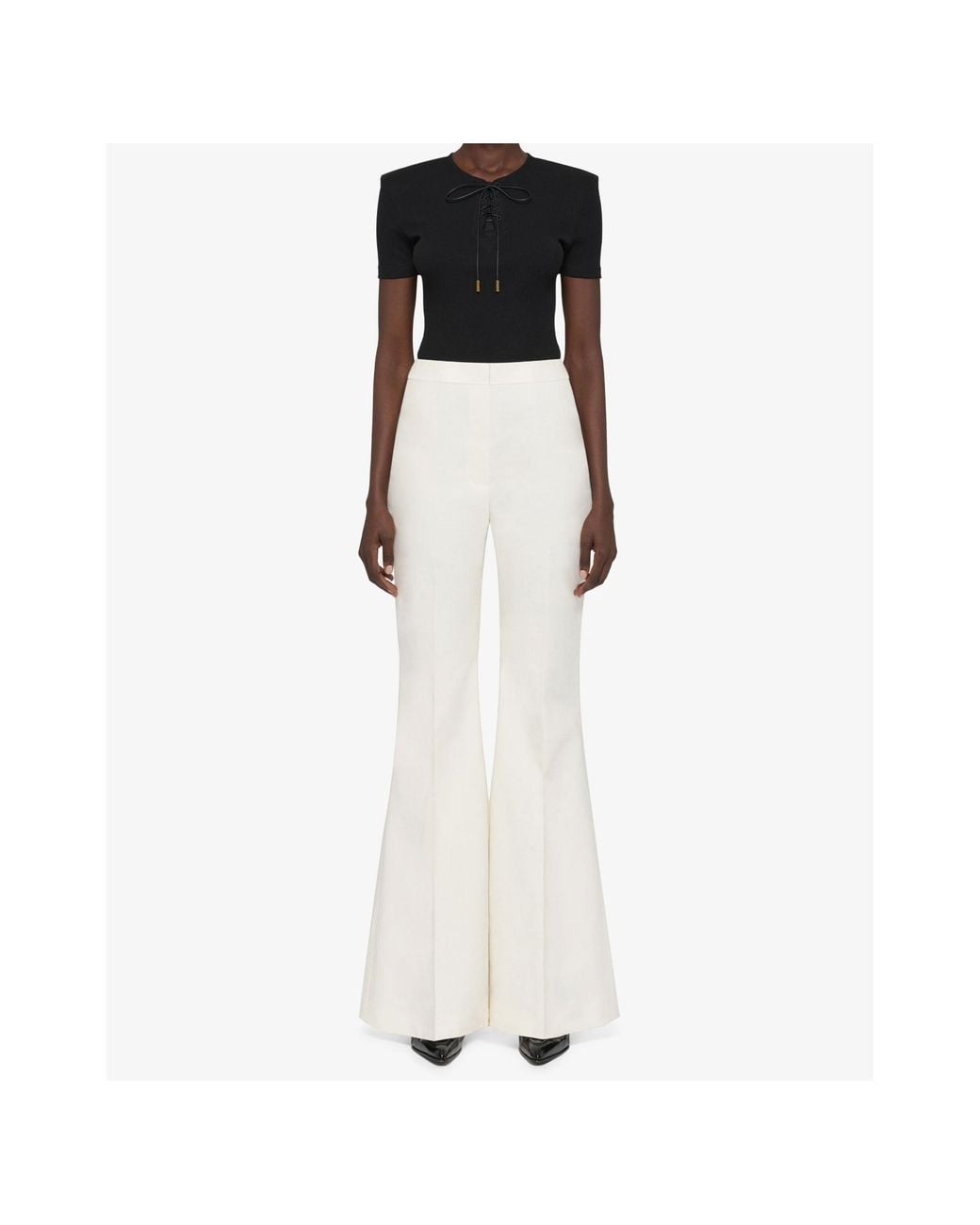 Givenchy White Flared Trousers