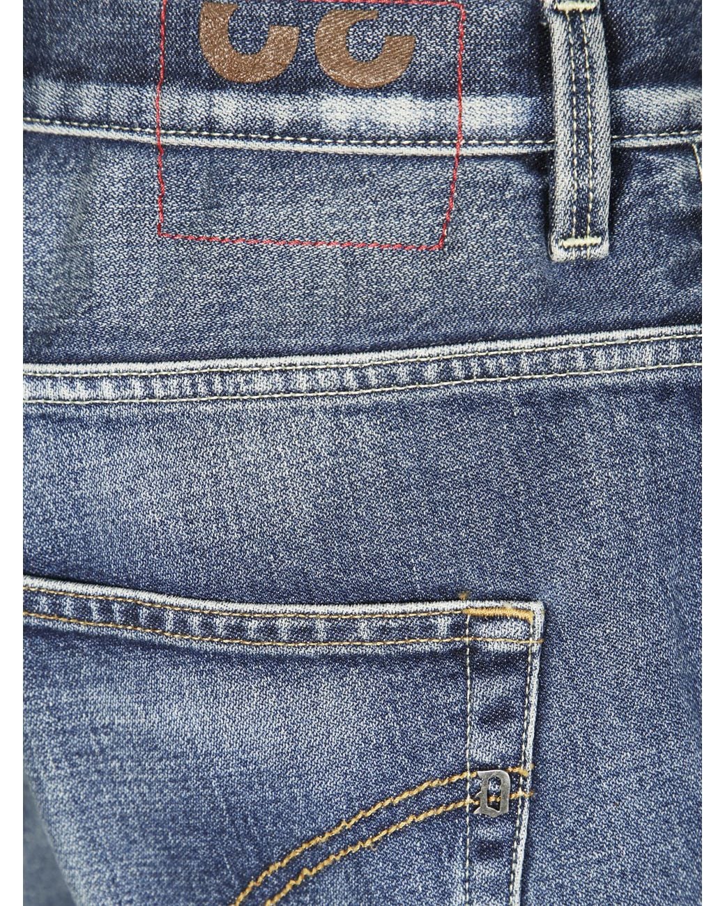 Dondup Blue Logo Jeans for men