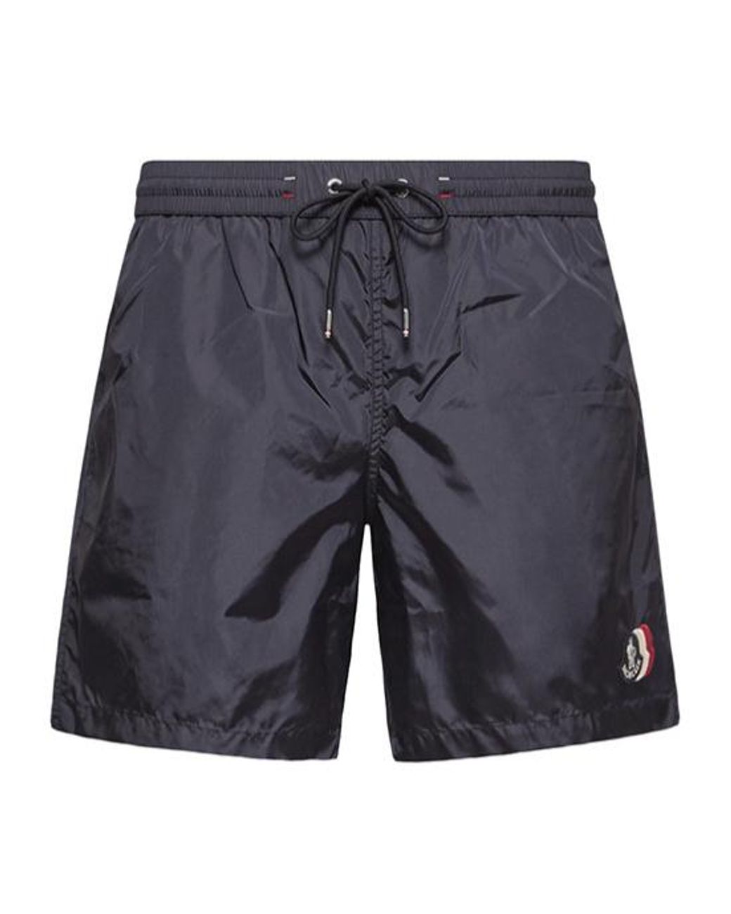 Moncler Blue Wide-Leg Swim Trunks for men