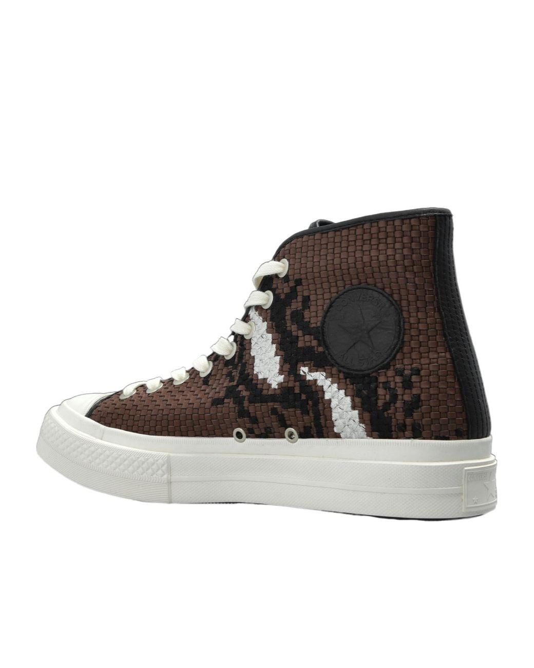 Converse Brown Lace-Up High-Top Casual Shoes for men