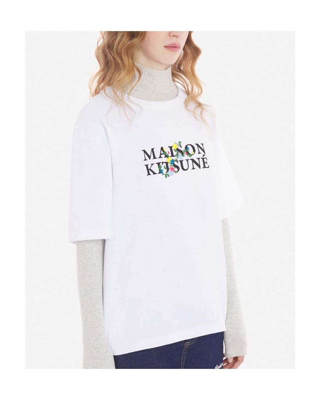 Maison Kitsuné White T Shirts And Polos