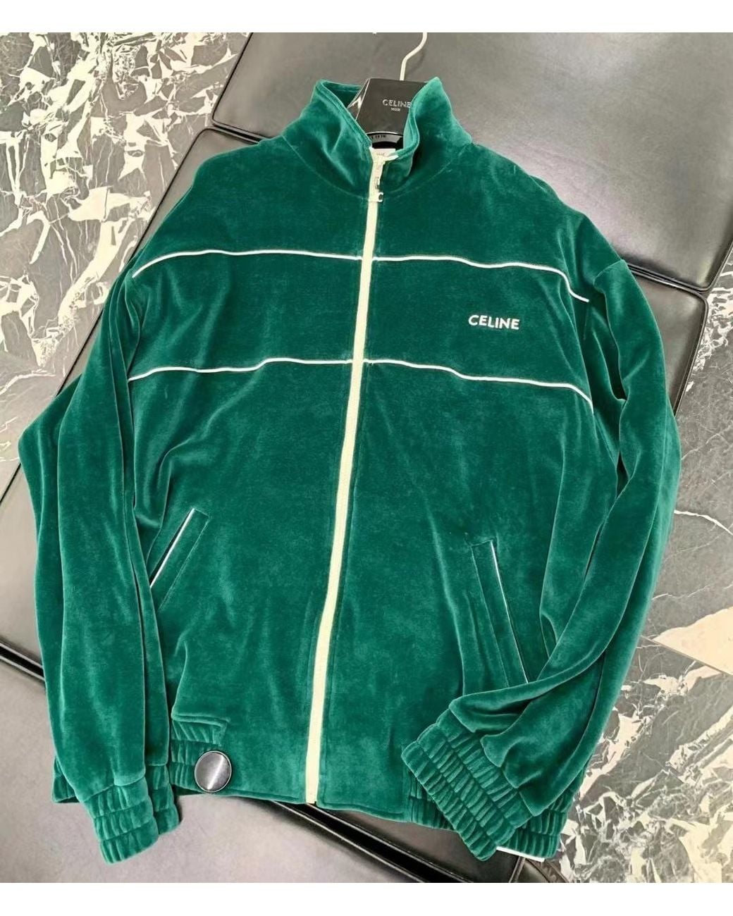 Céline Green Tracksuit Jacket for men