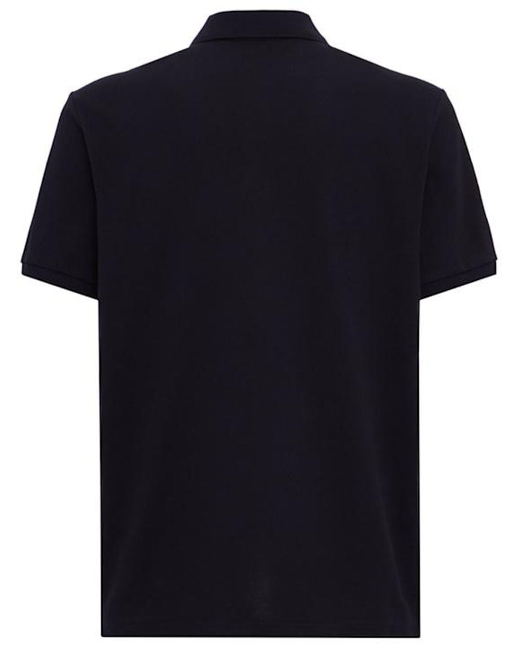 Moncler Blue Tricolor-Trimmed Cotton Polo Shirt for men