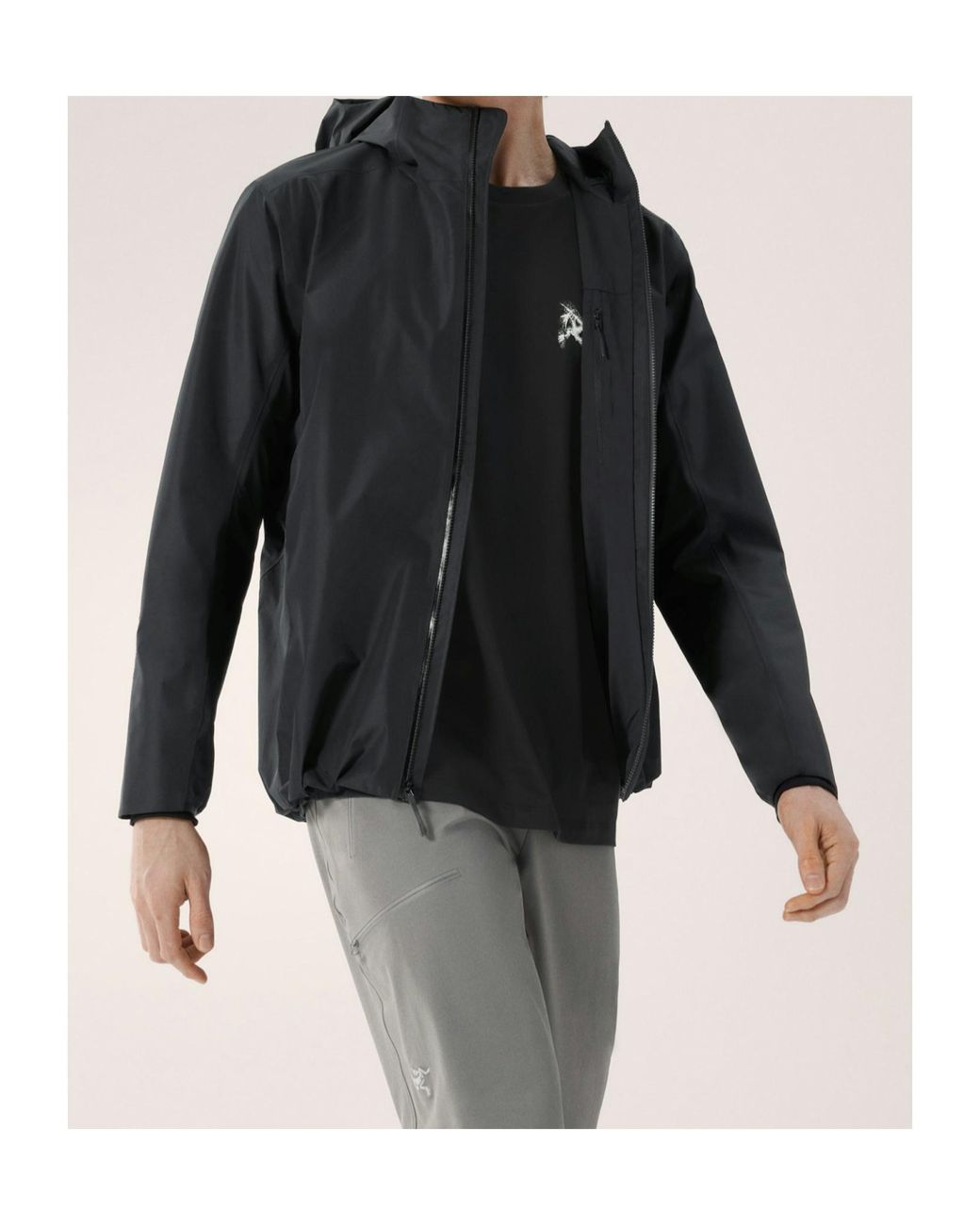 Arc'teryx Gray Solano Hoody for men