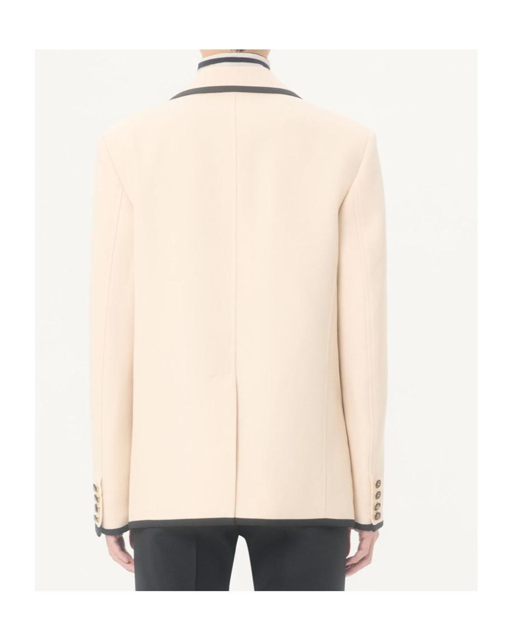 Valentino Natural Single-Breasted Long-Sleeved Blazer for men