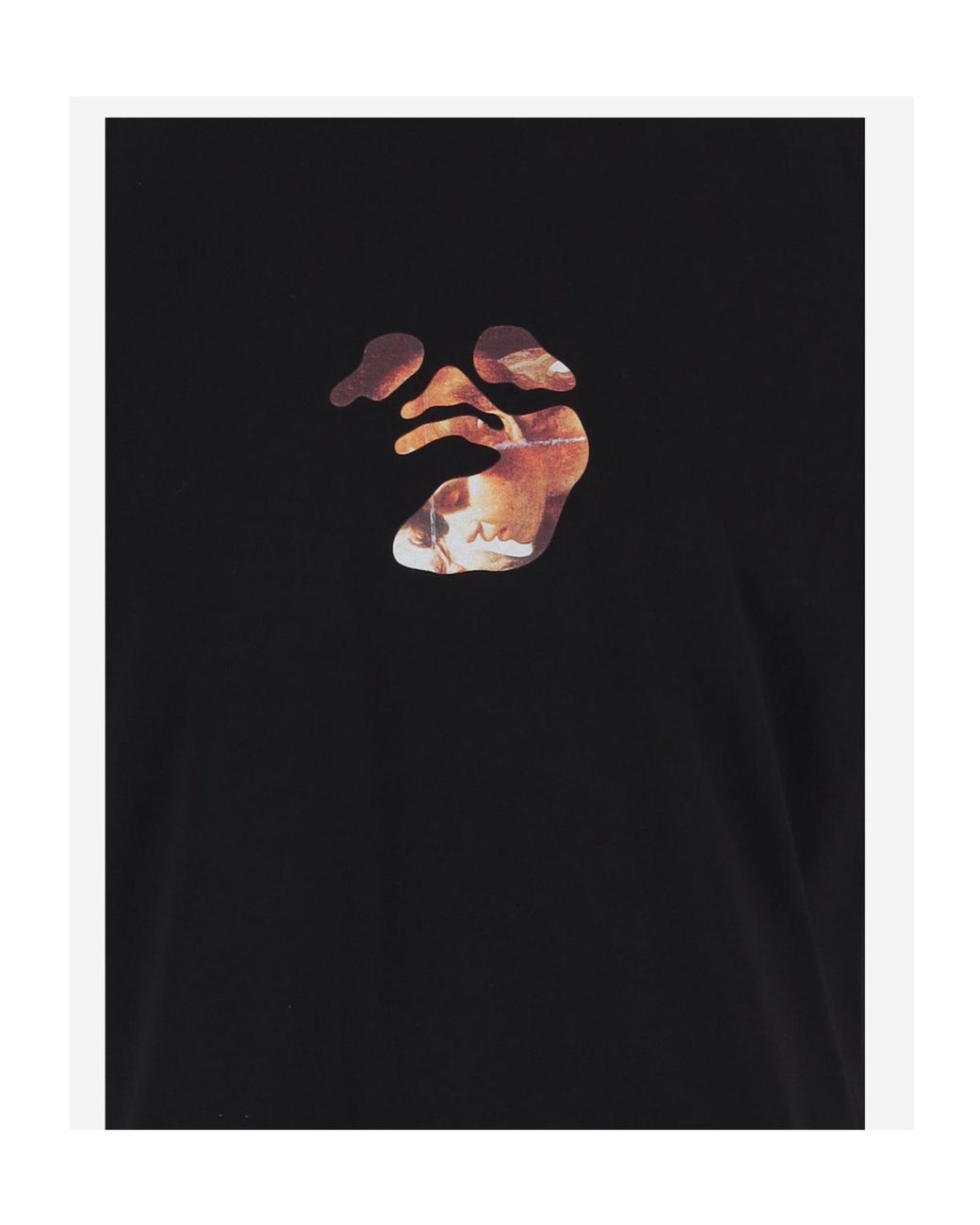 Off-White c/o Virgil Abloh Black Logo Printed Crewneck T-Shirt for men