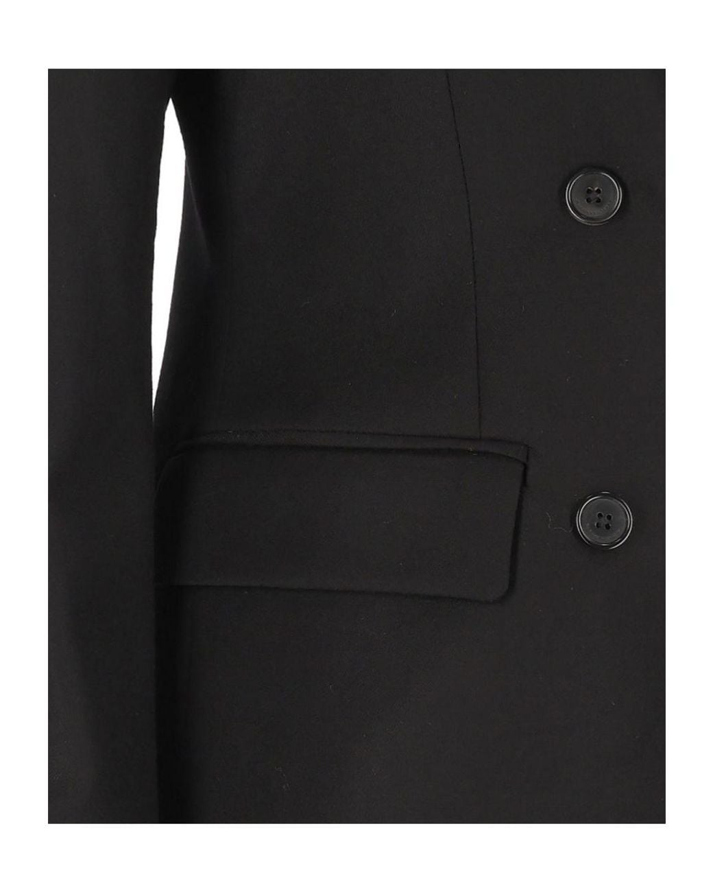 Barena Black Double-Breasted Long-Sleeved Jacket