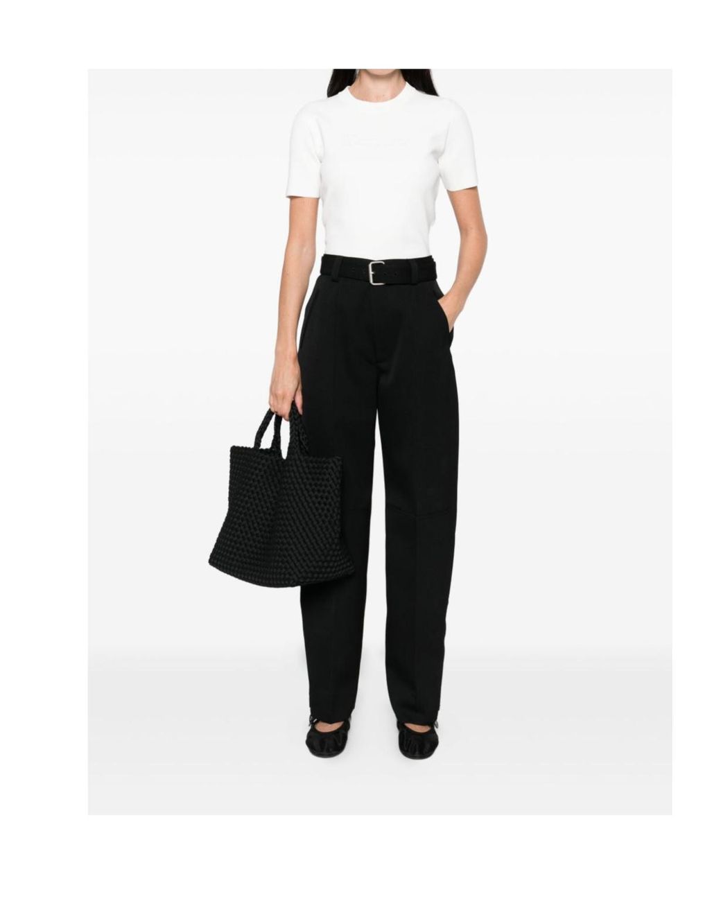 Max Mara White Adelio Crewneck Short-Sleeved T-Shirt