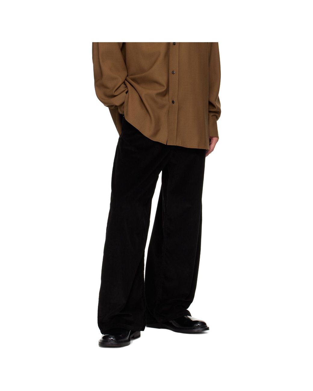 Studio Nicholson Black Paolo Wide-Leg Jeans for men