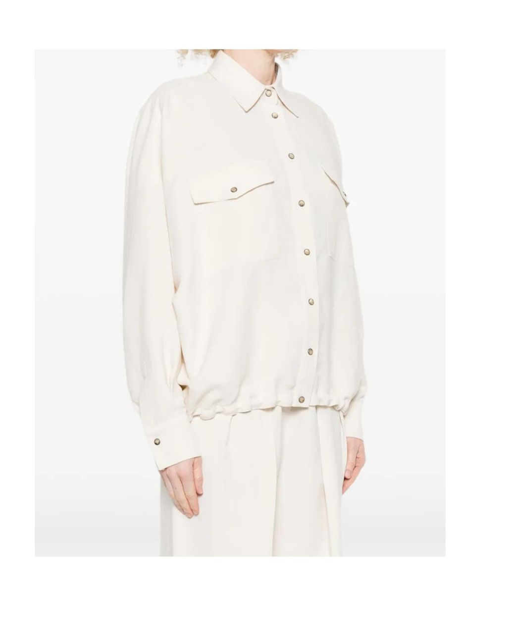 Brunello Cucinelli White Fluid Twill Shirt