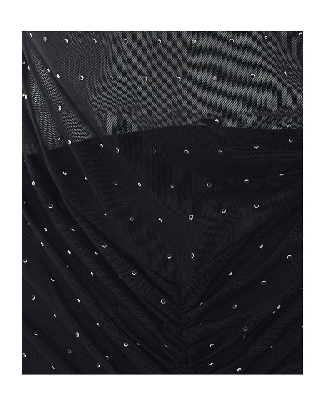 Liu Jo Black Sheer Studded Long Dress