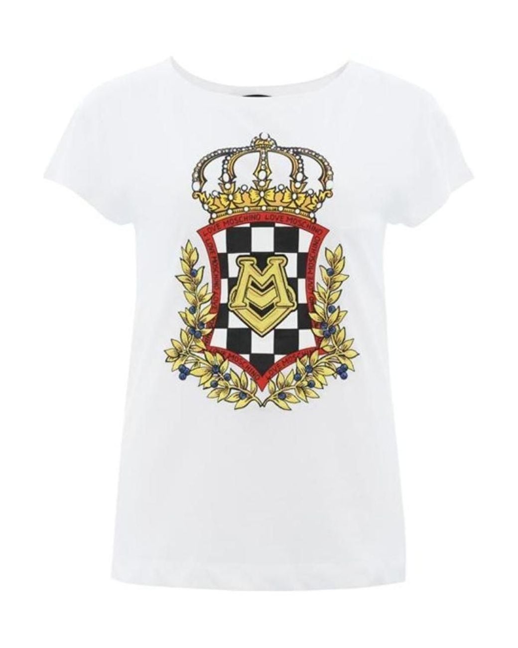 Moschino White Logo Printed T-Shirt