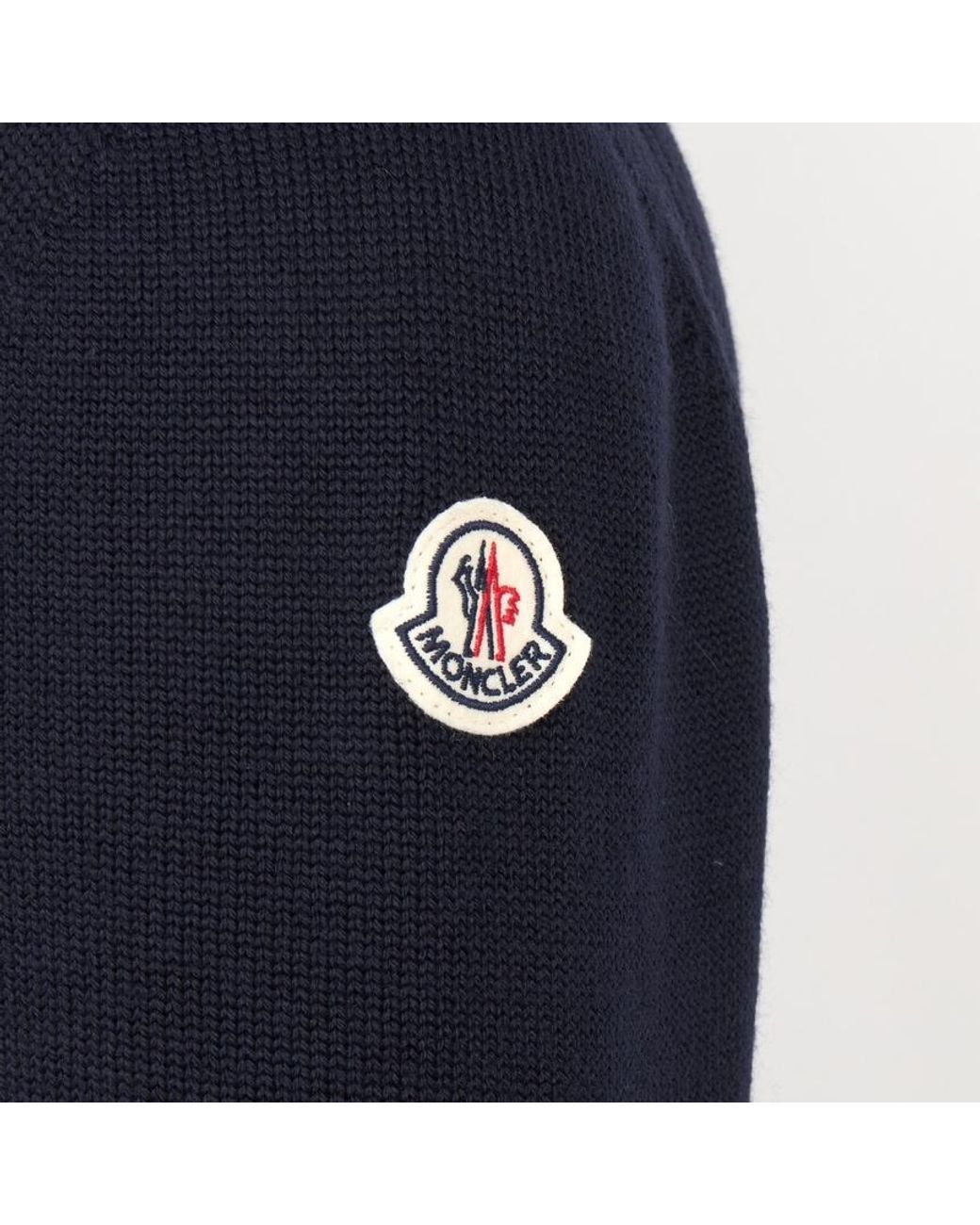 Moncler Blue Padded Zip-Up Cardigan for men