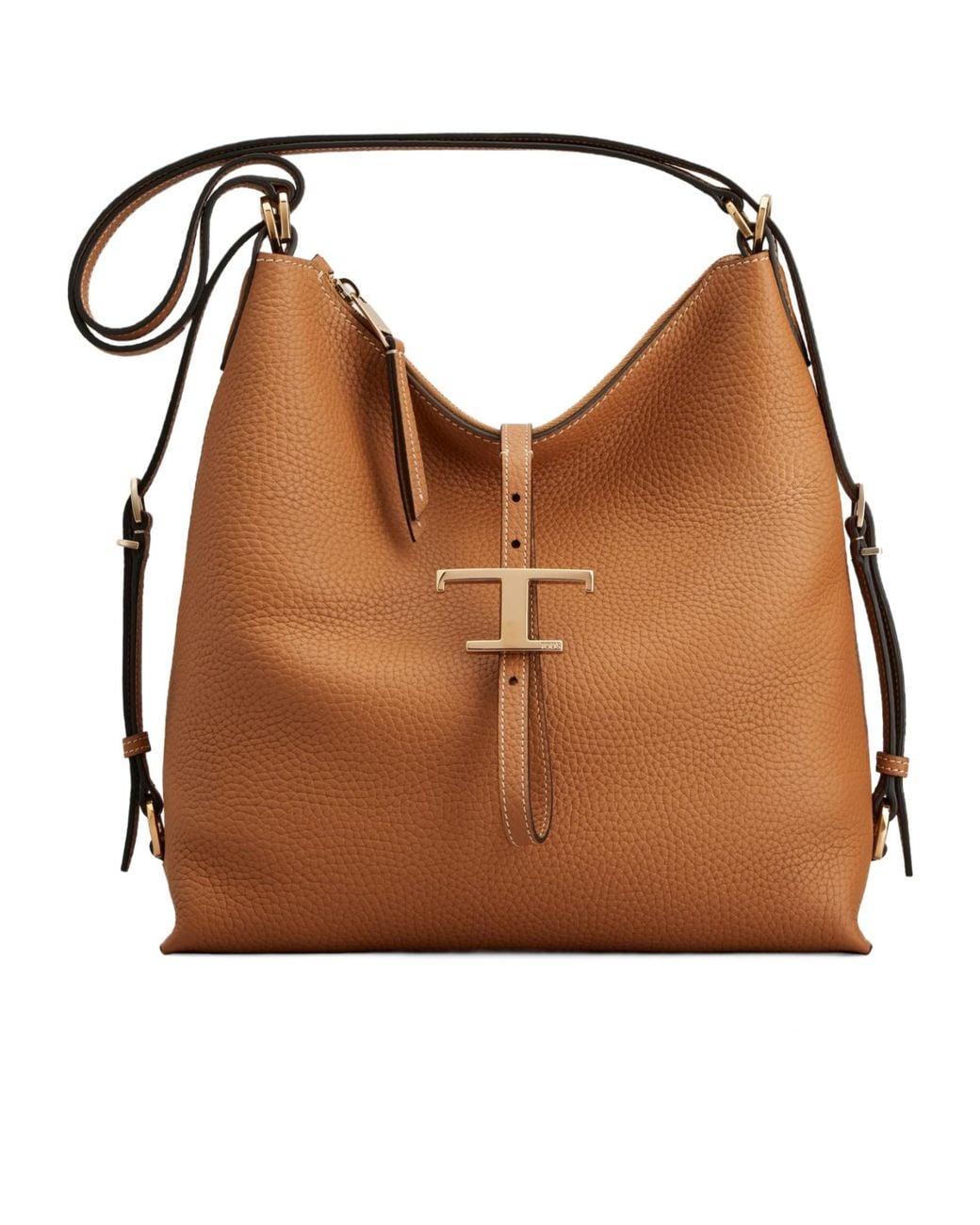 Tod's Brown T Timeless Shoulder Bag