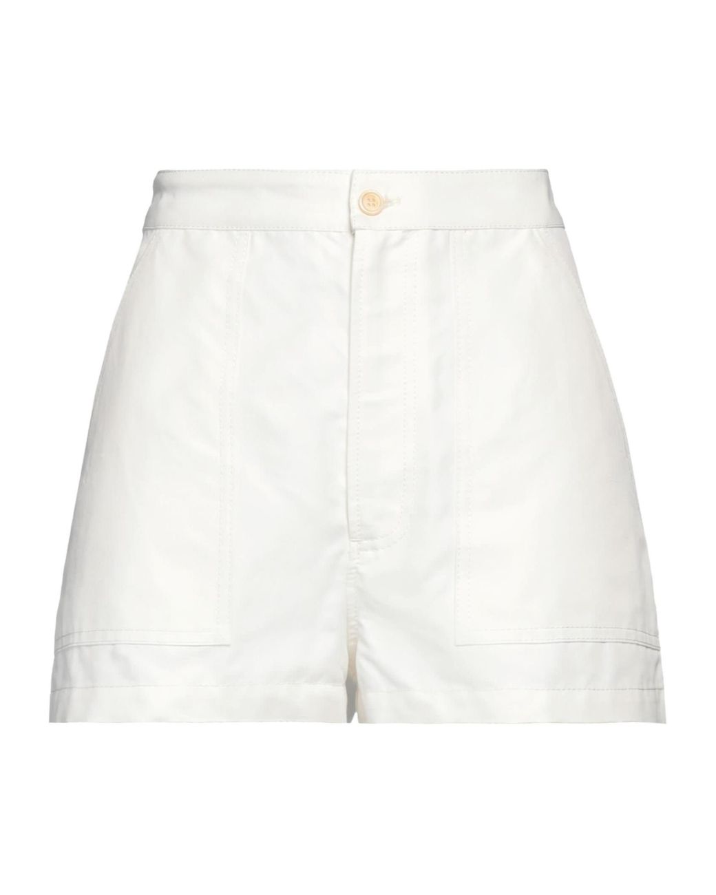 Marni White Minimalist Solid Color Shorts