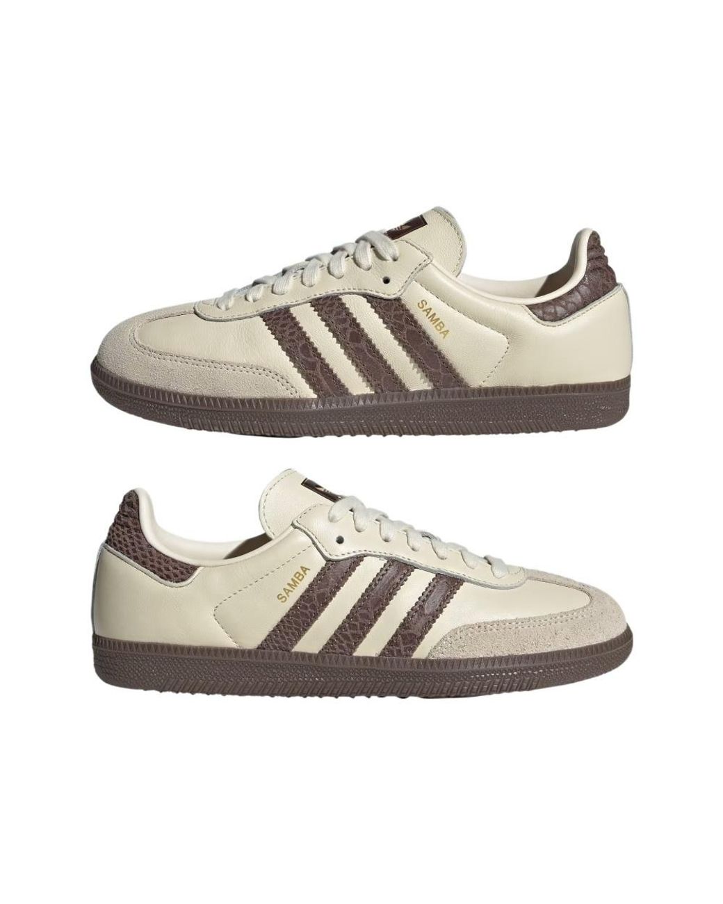 Adidas Originals Brown Samba Og Low-Top Sneakers