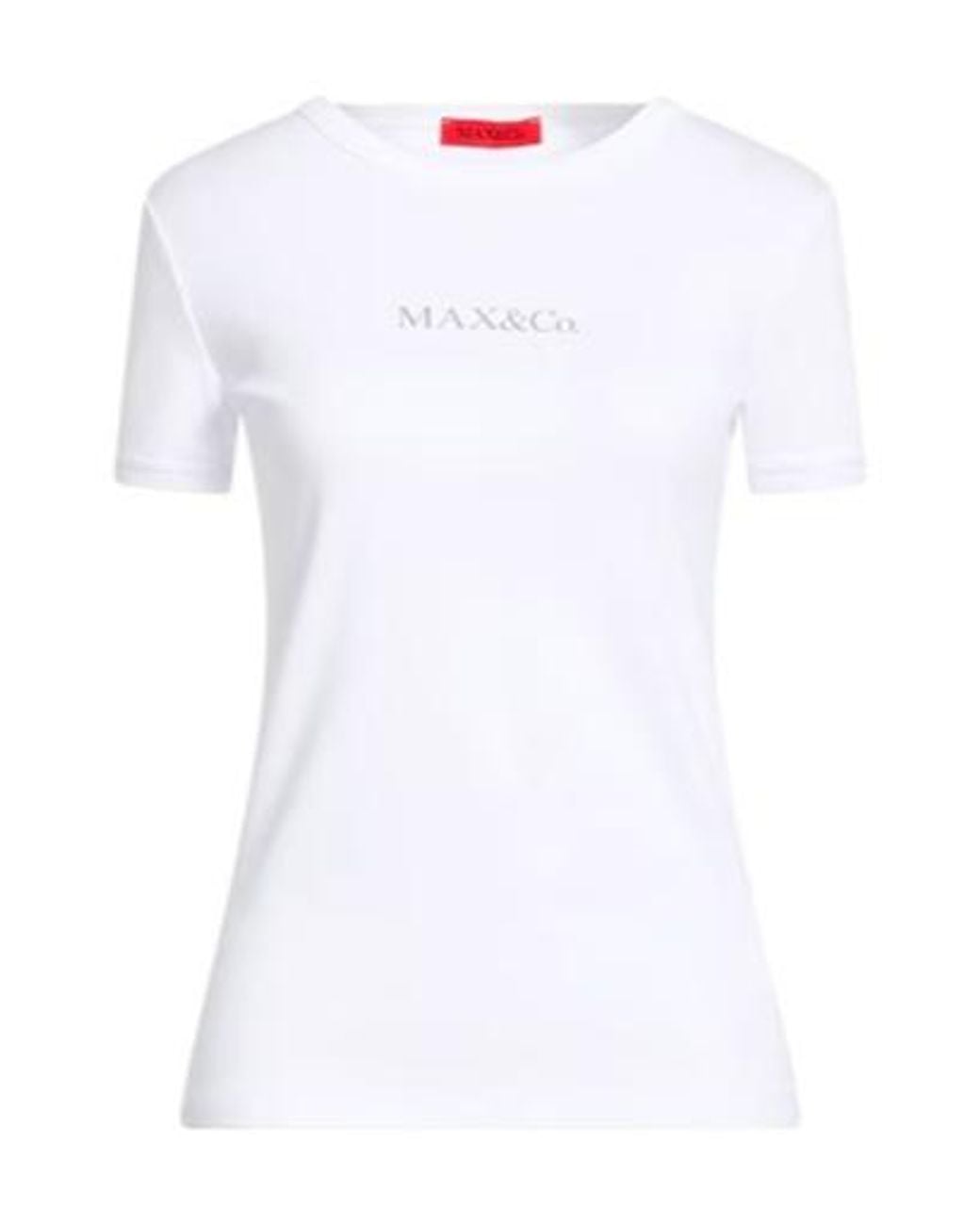 MAX&Co. White Logo T-Shirt