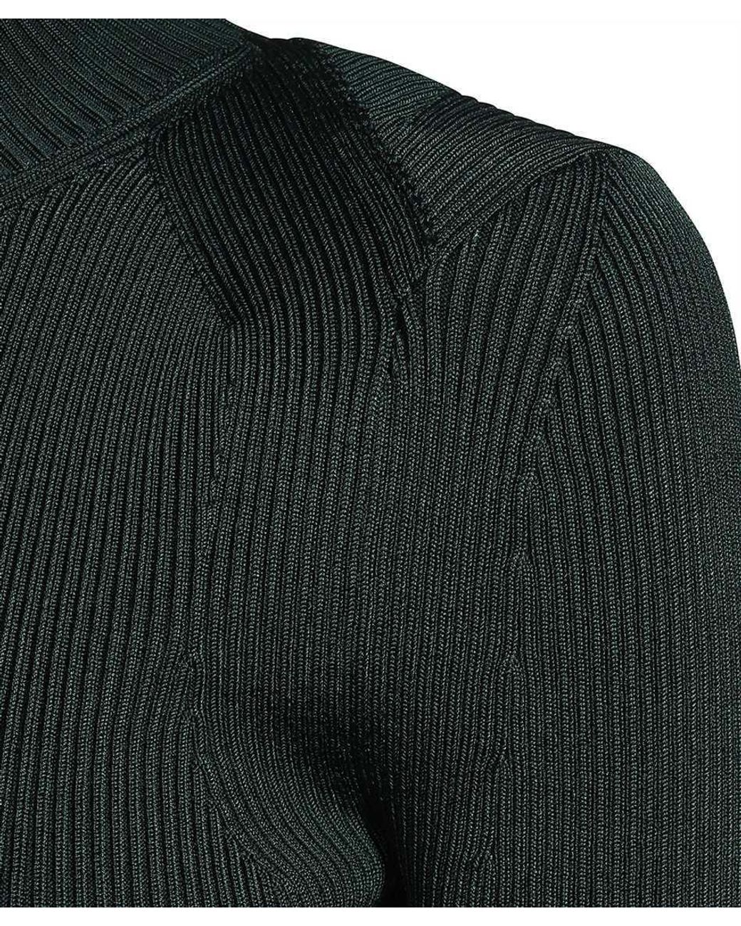 Stella McCartney Green Mock Neck Short-Sleeved Top