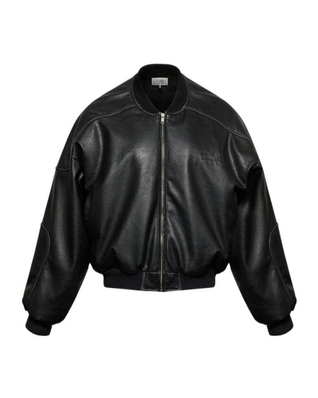 MM6 by Maison Margiela Black Oversized Bomber Jacket