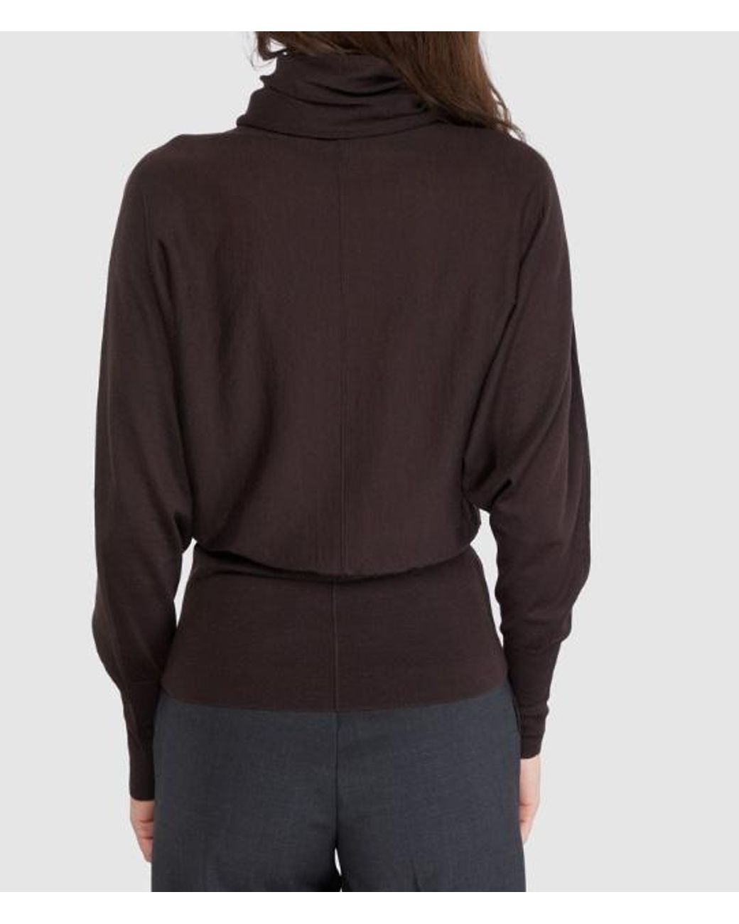 Soeur Brown Turtleneck Knit Sweater