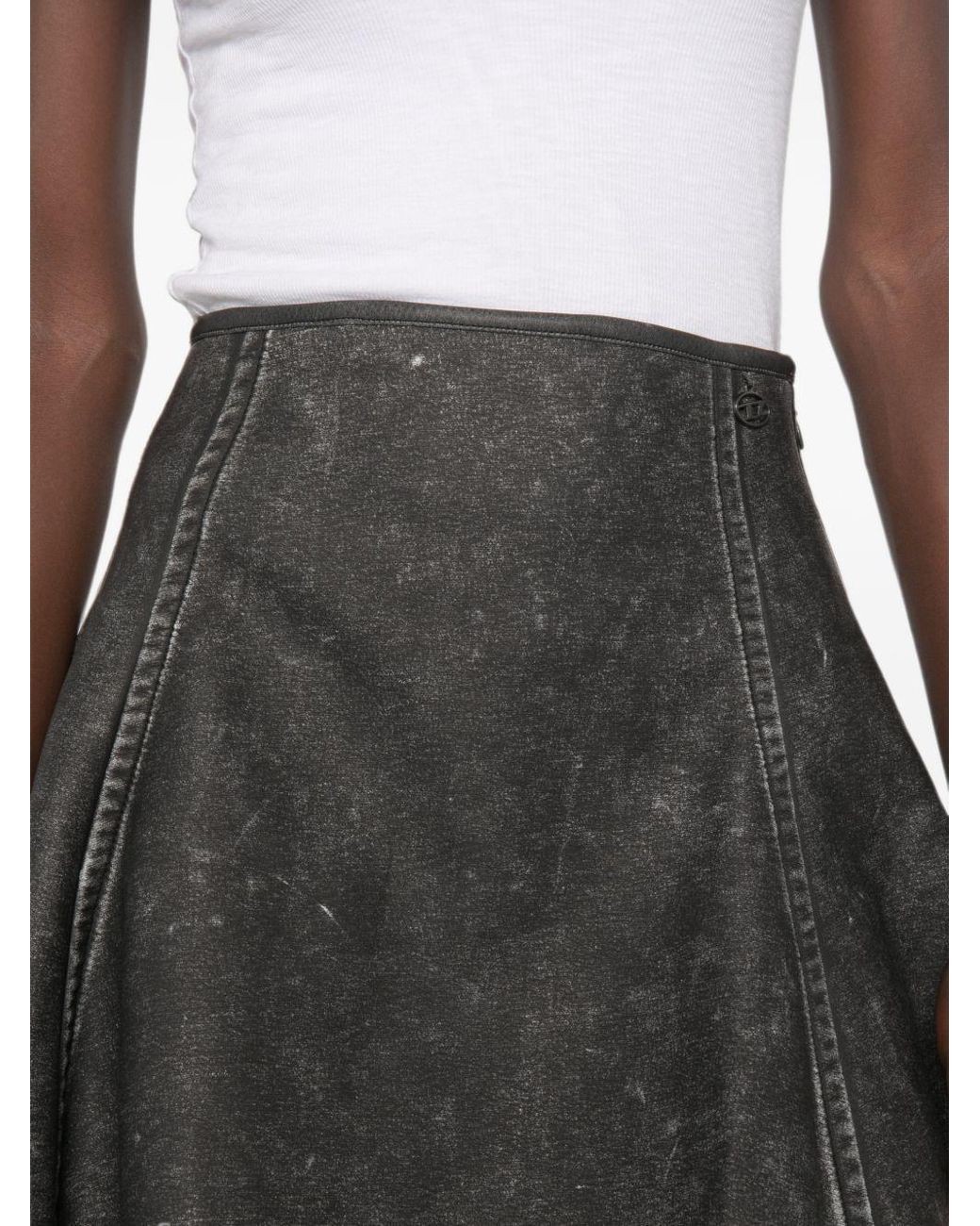 DIESEL Gray O Erina A-Line Mini Skirt