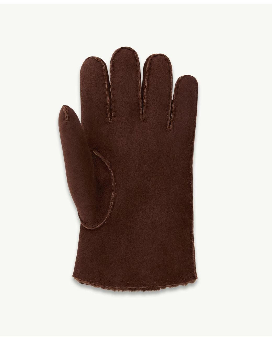 Moncler Brown Leather Gloves for men