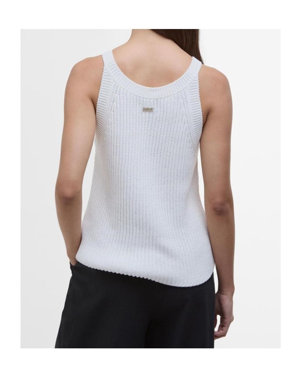 Barbour White Dakota Vest