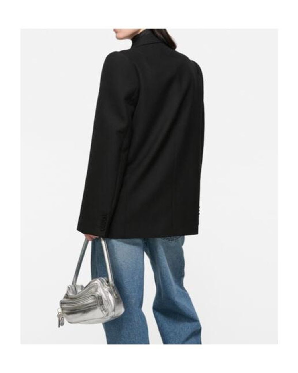 Acne Black Double Breasted Tailored Blazer