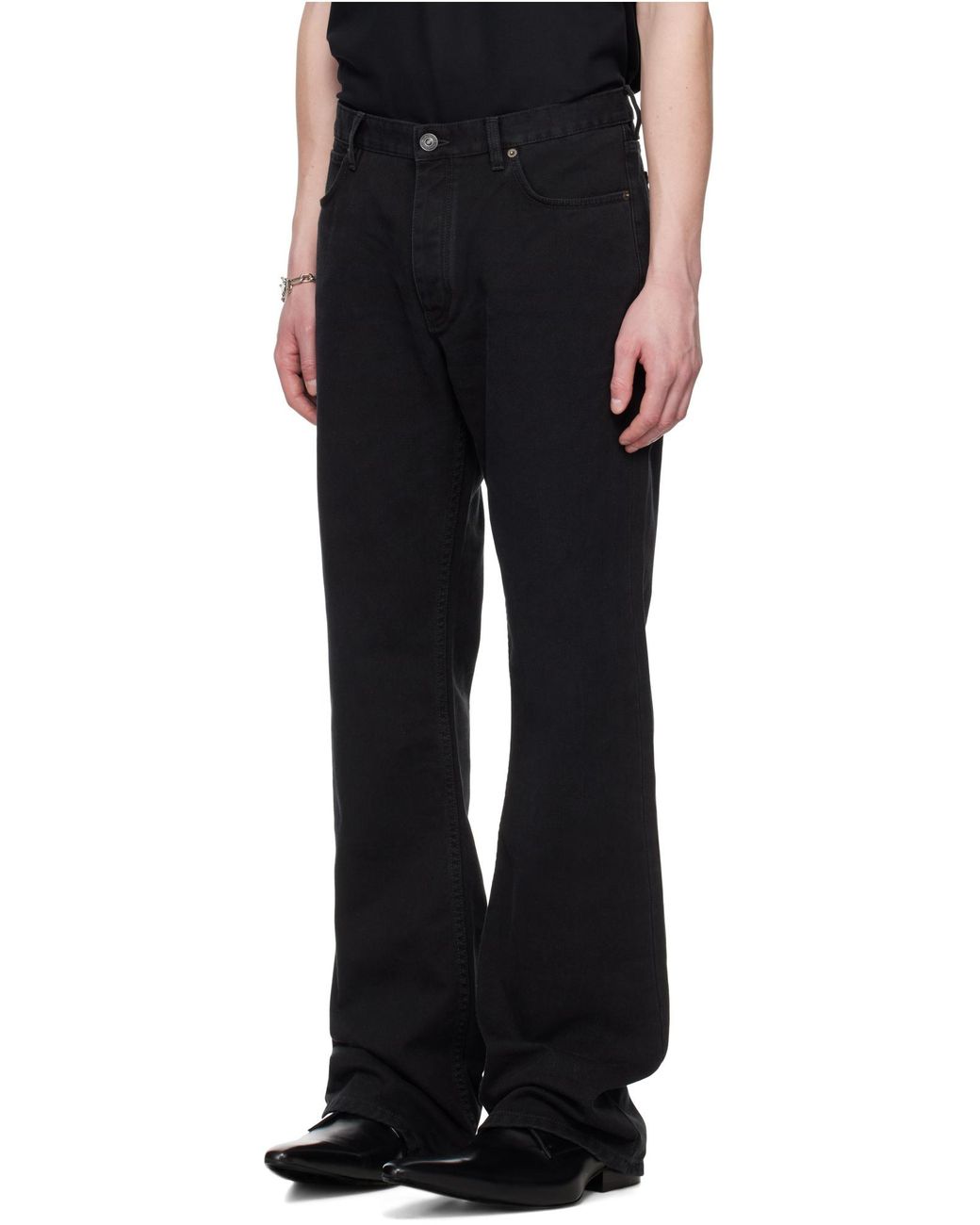 Balenciaga Black Mid-Waisted Straight-Leg Jeans