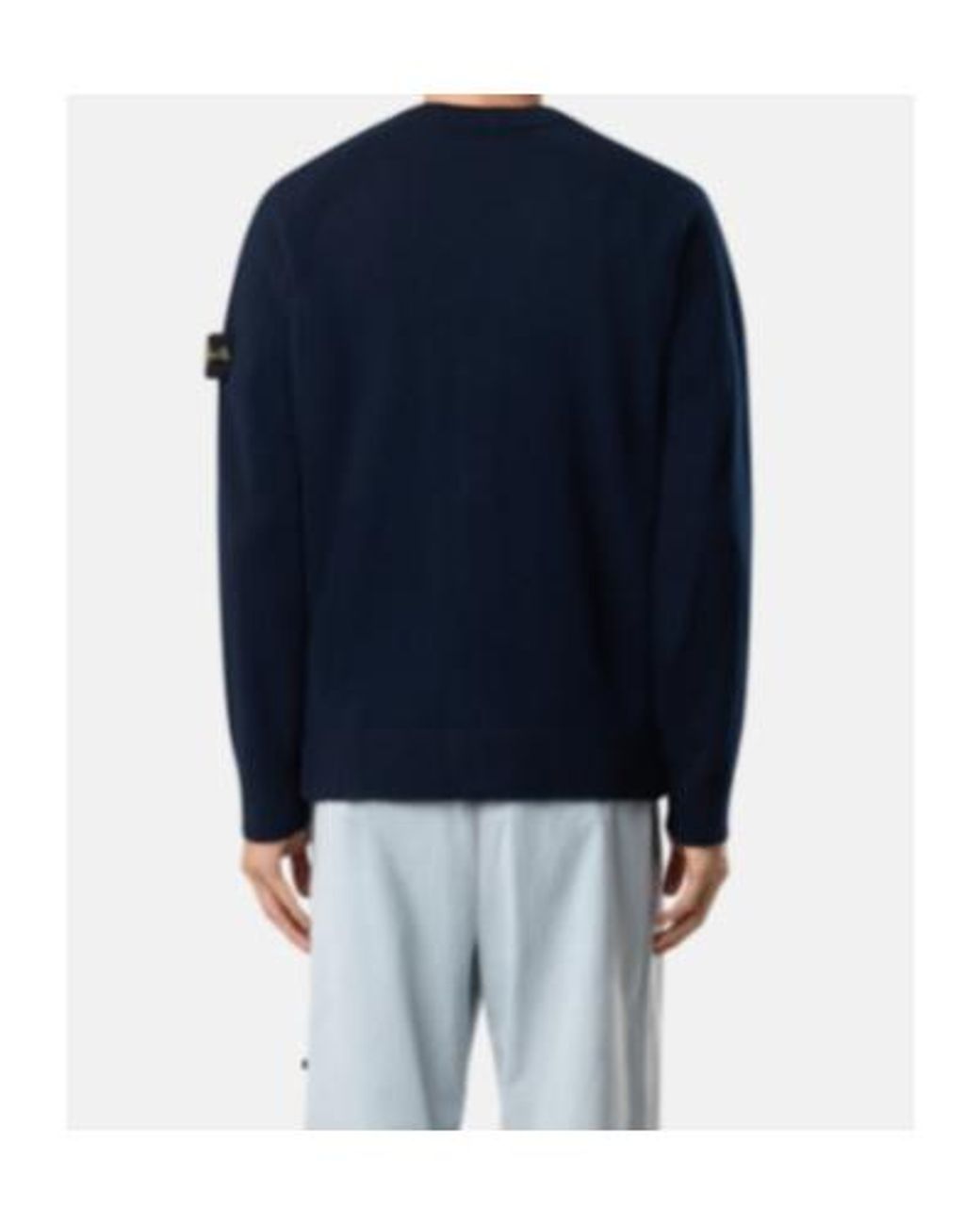 Stone Island Blue V-Neck Button-Up Cardigan for men