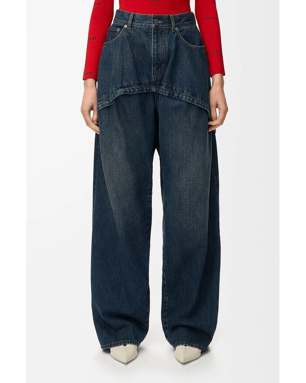 Loewe Blue Zipper Jeans