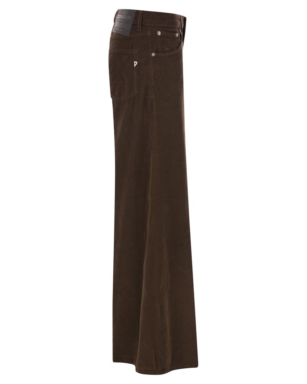 Dondup Brown Marlen Corduroy Wide-Leg Pants