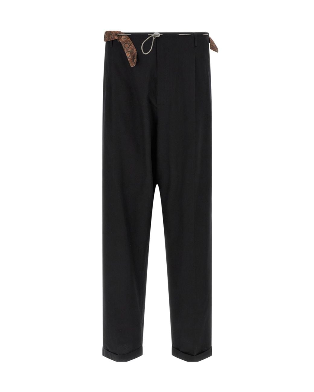 Magliano Black People's Chic Release Wide-Leg Pants for men
